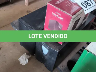 LOTE 087 - 02 ESTABILIZADORES E 01 NOBREAK. (NO ESTADO) ATENÇÃO! FAZER A VISITAÇÃO ANTES DE ARREMATAR, NÃO SABEMOS SE FUNCIONA, LEILÃO NÃO TEM GARANTIA E NEM DEVOLUÇÃO, SUJEITO A POSSÍVEIS AVARIAS VISÍVEIS/OCULTAS E/OU AUSÊNCIA DE COMPONENTES.