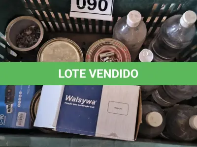 LOTE 090 - 01 LOTE COM DESENGRAXANTES, FECHADURA ELETRONICA HDL, PARAFUSOS E TINTAS.(CAIXA ORGANIZADORA NAO INCLUSA). (NO ESTADO) ATENÇÃO! FAZER A VISITAÇÃO ANTES DE ARREMATAR, NÃO SABEMOS SE FUNCIONA, LEILÃO NÃO TEM GARANTIA E NEM DEVOLUÇÃO, SUJEITO A POSSÍVEIS AVARIAS VISÍVEIS/OCULTAS E/OU AUSÊNCIA DE COMPONENTES.