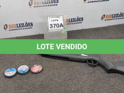 LOTE 370 - 01 ESPINGARDA DE CHUMBINHO 5.5MM MARCA ROSSI COM 03 CAIXAS DE CHUMBO. (NO ESTADO) ATENÇÃO! FAZER A VISITAÇÃO ANTES DE ARREMATAR, NÃO SABEMOS SE FUNCIONA, LEILÃO NÃO TEM GARANTIA E NEM DEVOLUÇÃO, SUJEITO A POSSÍVEIS AVARIAS VISÍVEIS/OCULTAS E/OU AUSÊNCIA DE COMPONENTES.