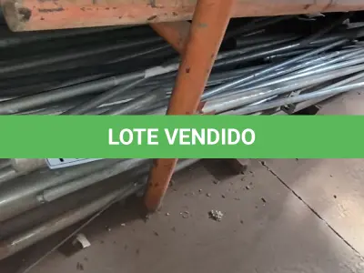 LOTE 142 - 01 LOTE COM CANOS DE ELETRODUTOS ZINCADOS TAMANHOS DIVERSOS. (NO ESTADO) ATENÇÃO! FAZER A VISITAÇÃO ANTES DE ARREMATAR, NÃO SABEMOS SE FUNCIONA, LEILÃO NÃO TEM GARANTIA E NEM DEVOLUÇÃO, SUJEITO A POSSÍVEIS AVARIAS VISÍVEIS/OCULTAS E/OU AUSÊNCIA DE COMPONENTES.