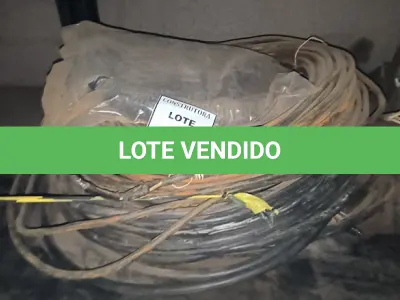 LOTE 128 - 01 LOTE COM FIOS ELÉTRICOS DIVERSOS. (NO ESTADO) ATENÇÃO! FAZER A VISITAÇÃO ANTES DE ARREMATAR, NÃO SABEMOS SE FUNCIONA, LEILÃO NÃO TEM GARANTIA E NEM DEVOLUÇÃO, SUJEITO A POSSÍVEIS AVARIAS VISÍVEIS/OCULTAS E/OU AUSÊNCIA DE COMPONENTES.