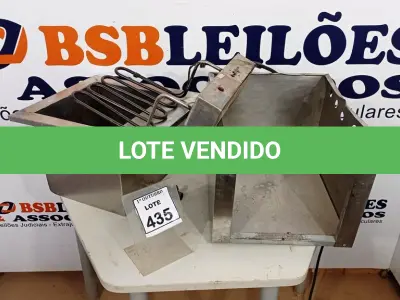 LOTE 435 - 01 FRITADEIRA ELÉTRICA EM INOX. (NO ESTADO) ATENÇÃO! FAZER A VISITAÇÃO ANTES DE ARREMATAR, NÃO SABEMOS SE FUNCIONA. LEILÃO NÃO TEM GARANTIA E NEM DEVOLUÇÃO, SUJEITO A POSSÍVEIS AVARIAS VISÍVEIS/OCULTAS E/OU AUSÊNCIA DE COMPONENTES.