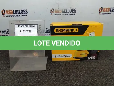 LOTE 170 - 01 LIXADEIRA ROTO ORBITAL COM REGULADOR DE VELOCIDADE 220V 300W COM 16 LIXAS (PRODUTO NOVO) (NO ESTADO) ATENÇÃO! FAZER A VISITAÇÃO ANTES DE ARREMATAR, NÃO SABEMOS SE FUNCIONA, LEILÃO NÃO TEM GARANTIA E NEM DEVOLUÇÃO, SUJEITO A POSSÍVEIS AVARIAS VISÍVEIS/OCULTAS E/OU AUSÊNCIA DE COMPONENTES.