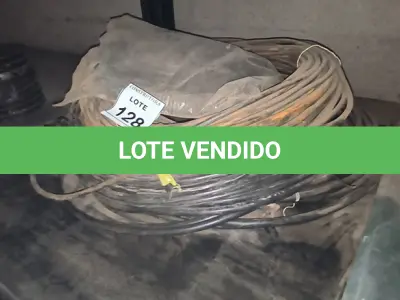 LOTE 128 - 01 LOTE COM FIOS ELÉTRICOS DIVERSOS. (NO ESTADO) ATENÇÃO! FAZER A VISITAÇÃO ANTES DE ARREMATAR, NÃO SABEMOS SE FUNCIONA, LEILÃO NÃO TEM GARANTIA E NEM DEVOLUÇÃO, SUJEITO A POSSÍVEIS AVARIAS VISÍVEIS/OCULTAS E/OU AUSÊNCIA DE COMPONENTES.