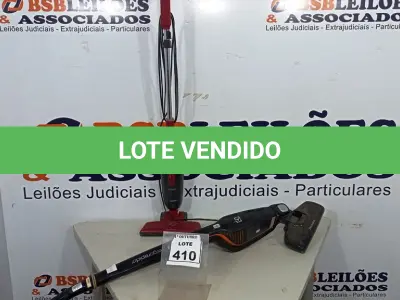 LOTE 410 - 02 ASPIRADORES DE PÓ. (NO ESTADO) ATENÇÃO! FAZER A VISITAÇÃO ANTES DE ARREMATAR, NÃO SABEMOS SE FUNCIONA, LEILÃO NÃO TEM GARANTIA E NEM DEVOLUÇÃO, SUJEITO A POSSÍVEIS AVARIAS VISÍVEIS/OCULTAS E/OU AUSÊNCIA DE COMPONENTES.
