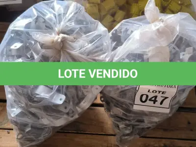 LOTE 047 - 01 LOTE COM ABRAÇADEIRAS PARA CANOS. (NO ESTADO) ATENÇÃO! FAZER A VISITAÇÃO ANTES DE ARREMATAR, NÃO SABEMOS SE FUNCIONA, LEILÃO NÃO TEM GARANTIA E NEM DEVOLUÇÃO, SUJEITO A POSSÍVEIS AVARIAS VISÍVEIS/OCULTAS E/OU AUSÊNCIA DE COMPONENTES.