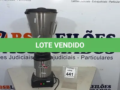 LOTE 441 - 01 LIQUIDIFICADOR INDUSTRIAL MARCA SKYMSEN. (NO ESTADO) ATENÇÃO! FAZER A VISITAÇÃO ANTES DE ARREMATAR, NÃO SABEMOS SE FUNCIONA, LEILÃO NÃO TEM GARANTIA E NEM DEVOLUÇÃO, SUJEITO A POSSÍVEIS AVARIAS VISÍVEIS/OCULTAS E/OU AUSÊNCIA DE COMPONENTES.