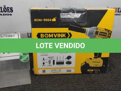 LOTE 210 - 01 CHAVE DE IMPACTO COM DUAS BATERIAS MALETA E ACESSÓRIOS (PRODUTO NOVO) (NO ESTADO) ATENÇÃO! FAZER A VISITAÇÃO ANTES DE ARREMATAR, NÃO SABEMOS SE FUNCIONA, LEILÃO NÃO TEM GARANTIA E NEM DEVOLUÇÃO, SUJEITO A POSSÍVEIS AVARIAS VISÍVEIS/OCULTAS E/OU AUSÊNCIA DE COMPONENTES.