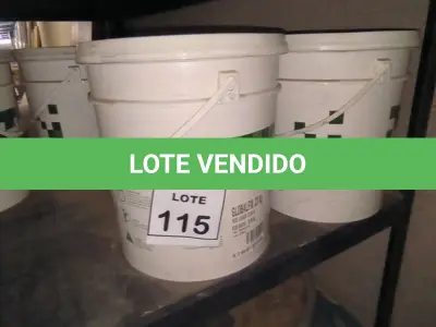 LOTE 115 - 02 BALDES DE ADESIVOS GLOBALFIX 23KG . (NO ESTADO) ATENÇÃO! FAZER A VISITAÇÃO ANTES DE ARREMATAR, NÃO SABEMOS SE FUNCIONA, LEILÃO NÃO TEM GARANTIA E NEM DEVOLUÇÃO, SUJEITO A POSSÍVEIS AVARIAS VISÍVEIS/OCULTAS E/OU AUSÊNCIA DE COMPONENTES.