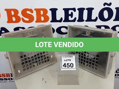 LOTE 450 - 02 CAIXAS DE PROTEÇÃO DA UNIDADE DE MEDIÇÃO. (NO ESTADO) ATENÇÃO! FAZER A VISITAÇÃO ANTES DE ARREMATAR, NÃO SABEMOS SE FUNCIONA, LEILÃO NÃO TEM GARANTIA E NEM DEVOLUÇÃO, SUJEITO A POSSÍVEIS AVARIAS VISÍVEIS/OCULTAS E/OU AUSÊNCIA DE COMPONENTES.