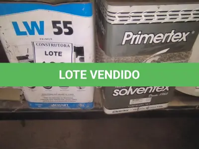 LOTE 106 - 01 LOTE COM PRIME ASFÁUTICO E PRIMER CINZA ESCURO. (NO ESTADO) ATENÇÃO! FAZER A VISITAÇÃO ANTES DE ARREMATAR, NÃO SABEMOS SE FUNCIONA, LEILÃO NÃO TEM GARANTIA E NEM DEVOLUÇÃO, SUJEITO A POSSÍVEIS AVARIAS VISÍVEIS/OCULTAS E/OU AUSÊNCIA DE COMPONENTES.