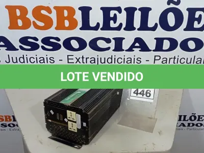 LOTE 446 - 01 INVERSOR DE ENERGIA DE DC PARA AC G48-3000-220. (NO ESTADO) ATENÇÃO! FAZER A VISITAÇÃO ANTES DE ARREMATAR, NÃO SABEMOS SE FUNCIONA, LEILÃO NÃO TEM GARANTIA E NEM DEVOLUÇÃO, SUJEITO A POSSÍVEIS AVARIAS VISÍVEIS/OCULTAS E/OU AUSÊNCIA DE COMPONENTES.