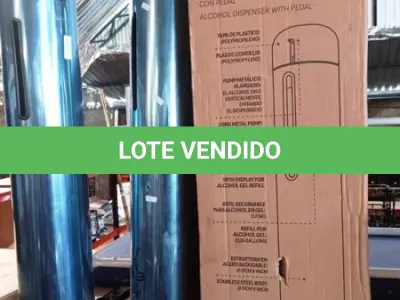LOTE 487 - 02 DISPENSES PARA ÁLCOOL EM GEL COM PEDAL MARCA BRINOX. (NO ESTADO) ATENÇÃO! FAZER A VISITAÇÃO ANTES DE ARREMATAR, NÃO SABEMOS SE FUNCIONA, LEILÃO NÃO TEM GARANTIA E NEM DEVOLUÇÃO, SUJEITO A POSSÍVEIS AVARIAS VISÍVEIS/OCULTAS E/OU AUSÊNCIA DE COMPONENTES.