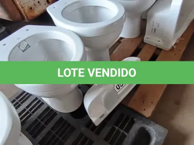 LOTE 058 - 02 VASOS SANITÁRIOS CELITE E 01 CUBA PARA LAVATÓRIO. (NO ESTADO) ATENÇÃO! FAZER A VISITAÇÃO ANTES DE ARREMATAR, NÃO SABEMOS SE FUNCIONA, LEILÃO NÃO TEM GARANTIA E NEM DEVOLUÇÃO, SUJEITO A POSSÍVEIS AVARIAS VISÍVEIS/OCULTAS E/OU AUSÊNCIA DE COMPONENTES.