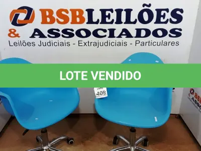 LOTE 409 - 02 CADEIRAS GIRATÓRIAS TIPO CONCHA. (NO ESTADO) ATENÇÃO! FAZER A VISITAÇÃO ANTES DE ARREMATAR, NÃO SABEMOS SE FUNCIONA, LEILÃO NÃO TEM GARANTIA E NEM DEVOLUÇÃO, SUJEITO A POSSÍVEIS AVARIAS VISÍVEIS/OCULTAS E/OU AUSÊNCIA DE COMPONENTES.
