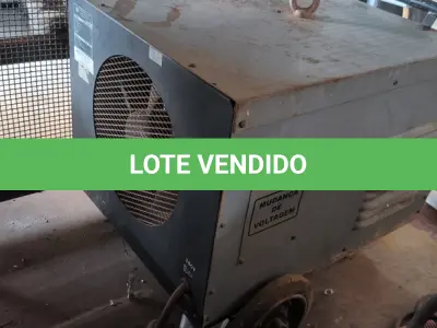 LOTE 001 - 01 MÁQUINA DE SOLDA ELÉTRICA BAMBOZZI TDC445ED TRIFÁSICA. (NO ESTADO) ATENÇÃO! FAZER A VISITAÇÃO ANTES DE ARREMATAR, NÃO SABEMOS SE FUNCIONA, LEILÃO NÃO TEM GARANTIA E NEM DEVOLUÇÃO, SUJEITO A POSSÍVEIS AVARIAS VISÍVEIS/OCULTAS E/OU AUSÊNCIA DE COMPONENTES.