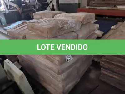 LOTE 021 - 01 PALETE COM SACOS DE 40KG DE GESSO. (NO ESTADO) ATENÇÃO! FAZER A VISITAÇÃO ANTES DE ARREMATAR, NÃO SABEMOS SE FUNCIONA, LEILÃO NÃO TEM GARANTIA E NEM DEVOLUÇÃO, SUJEITO A POSSÍVEIS AVARIAS VISÍVEIS/OCULTAS E/OU AUSÊNCIA DE COMPONENTES.