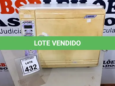 LOTE 432 - 01 AUTOCLAVE AHMC. (NO ESTADO) ATENÇÃO! FAZER A VISITAÇÃO ANTES DE ARREMATAR, NÃO SABEMOS SE FUNCIONA, LEILÃO NÃO TEM GARANTIA E NEM DEVOLUÇÃO, SUJEITO A POSSÍVEIS AVARIAS VISÍVEIS/OCULTAS E/OU AUSÊNCIA DE COMPONENTES.