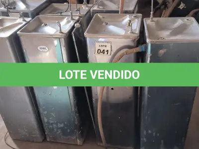 LOTE 041 - 06 BEBEDOUROS DE PRESSÃO MARCAS DIVERSAS. (NO ESTADO) ATENÇÃO! FAZER A VISITAÇÃO ANTES DE ARREMATAR, NÃO SABEMOS SE FUNCIONA, LEILÃO NÃO TEM GARANTIA E NEM DEVOLUÇÃO, SUJEITO A POSSÍVEIS AVARIAS VISÍVEIS/OCULTAS E/OU AUSÊNCIA DE COMPONENTES.