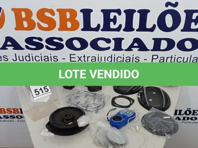 LOTE 515 - 04 ALTO FALANTES DE CARRO, 04 TELAS DE ALTO FALANTE, 01 CHUVEIRO, 01 MANGUEIRA DUCHA HIGIÊNICA E 01 RÁDIO PORTÁTIL. (NO ESTADO) ATENÇÃO! FAZER A VISITAÇÃO ANTES DE ARREMATAR, NÃO SABEMOS SE FUNCIONA, LEILÃO NÃO TEM GARANTIA E NEM DEVOLUÇÃO, SUJEITO A POSSÍVEIS AVARIAS VISÍVEIS/OCULTAS E/OU AUSÊNCIA DE COMPONENTES.