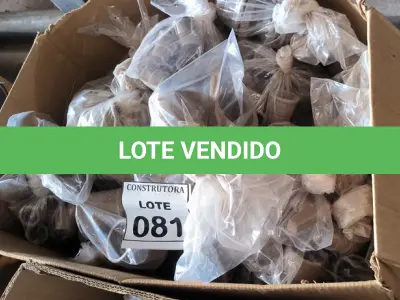 LOTE 081 - 01 LOTE COM CONEXÕES DIVERSAS. (NO ESTADO) ATENÇÃO! FAZER A VISITAÇÃO ANTES DE ARREMATAR, NÃO SABEMOS SE FUNCIONA, LEILÃO NÃO TEM GARANTIA E NEM DEVOLUÇÃO, SUJEITO A POSSÍVEIS AVARIAS VISÍVEIS/OCULTAS E/OU AUSÊNCIA DE COMPONENTES.