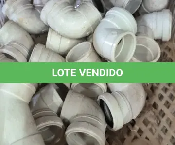 LOTE 284 - 01 LOTE COM JOELHOS DN 40 E Y DN 40 PARA ESGOTO. (CAIXA ORGANIZADORA NAO INCLUSA) (NO ESTADO) ATENÇÃO! FAZER A VISITAÇÃO ANTES DE ARREMATAR, NÃO SABEMOS SE FUNCIONA, LEILÃO NÃO TEM GARANTIA E NEM DEVOLUÇÃO, SUJEITO A POSSÍVEIS AVARIAS VISÍVEIS/OCULTAS E/OU AUSÊNCIA DE COMPONENTES.