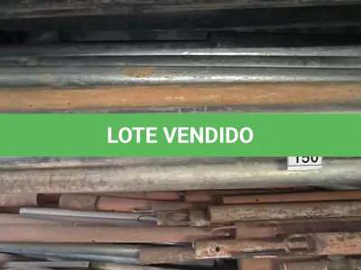 LOTE 150 - 01 LOTE COM CANOS ZINCADOS. (NO ESTADO) ATENÇÃO! FAZER A VISITAÇÃO ANTES DE ARREMATAR, NÃO SABEMOS SE FUNCIONA, LEILÃO NÃO TEM GARANTIA E NEM DEVOLUÇÃO, SUJEITO A POSSÍVEIS AVARIAS VISÍVEIS/OCULTAS E/OU AUSÊNCIA DE COMPONENTES.