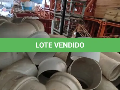 LOTE 313 - 01 LOTE COM CURVAS, JOELHOS PARA ESGOTO TAMANHOS DIVERSOS. (NO ESTADO) ATENÇÃO! FAZER A VISITAÇÃO ANTES DE ARREMATAR, NÃO SABEMOS SE FUNCIONA, LEILÃO NÃO TEM GARANTIA E NEM DEVOLUÇÃO, SUJEITO A POSSÍVEIS AVARIAS VISÍVEIS/OCULTAS E/OU AUSÊNCIA DE COMPONENTES.