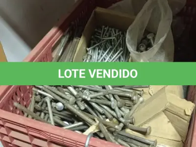 LOTE 401 - 01 LOTE COM PARAFUSOS TAMANHOS DIVERSOS. (CAIXA ORGANIZADORA NAO INCLUSA) (NO ESTADO) ATENÇÃO! FAZER A VISITAÇÃO ANTES DE ARREMATAR, NÃO SABEMOS SE FUNCIONA, LEILÃO NÃO TEM GARANTIA E NEM DEVOLUÇÃO, SUJEITO A POSSÍVEIS AVARIAS VISÍVEIS/OCULTAS E/OU AUSÊNCIA DE COMPONENTES.