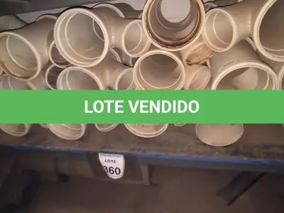 LOTE 360 - 01 LOTE COM JUNÇÃO SIMPLES EM PVC PARA ESGOTO DN 150X100MM. (NO ESTADO) ATENÇÃO! FAZER A VISITAÇÃO ANTES DE ARREMATAR, NÃO SABEMOS SE FUNCIONA, LEILÃO NÃO TEM GARANTIA E NEM DEVOLUÇÃO, SUJEITO A POSSÍVEIS AVARIAS VISÍVEIS/OCULTAS E/OU AUSÊNCIA DE COMPONENTES.