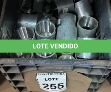 LOTE 255 - 01 LOTE COM LUVAS DE ELETRODUTO ZINCADO. (CAIXA ORGANIZADORA NAO INCLUSA) (NO ESTADO) ATENÇÃO! FAZER A VISITAÇÃO ANTES DE ARREMATAR, NÃO SABEMOS SE FUNCIONA, LEILÃO NÃO TEM GARANTIA E NEM DEVOLUÇÃO, SUJEITO A POSSÍVEIS AVARIAS VISÍVEIS/OCULTAS E/OU AUSÊNCIA DE COMPONENTES.