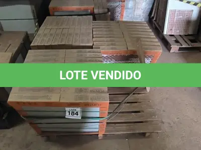 LOTE 184 - 27 CAIXAS DE PORCELANATO POINTER NA COR CIMENTO CINZA 60X60CM. (NO ESTADO) ATENÇÃO! FAZER A VISITAÇÃO ANTES DE ARREMATAR, NÃO SABEMOS SE FUNCIONA, LEILÃO NÃO TEM GARANTIA E NEM DEVOLUÇÃO, SUJEITO A POSSÍVEIS AVARIAS VISÍVEIS/OCULTAS E/OU AUSÊNCIA DE COMPONENTES. 