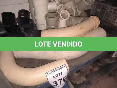 LOTE 376 - 01 LOTE COM CONEXÕES DIVERSAS PARA ESGOTO. (NO ESTADO) ATENÇÃO! FAZER A VISITAÇÃO ANTES DE ARREMATAR, NÃO SABEMOS SE FUNCIONA, LEILÃO NÃO TEM GARANTIA E NEM DEVOLUÇÃO, SUJEITO A POSSÍVEIS AVARIAS VISÍVEIS/OCULTAS E/OU AUSÊNCIA DE COMPONENTES.