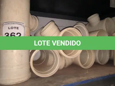 LOTE 362 - 01 LOTE COM REDUÇÃO EM PVC PARA ESGOTO 150X100. (NO ESTADO) ATENÇÃO! FAZER A VISITAÇÃO ANTES DE ARREMATAR, NÃO SABEMOS SE FUNCIONA, LEILÃO NÃO TEM GARANTIA E NEM DEVOLUÇÃO, SUJEITO A POSSÍVEIS AVARIAS VISÍVEIS/OCULTAS E/OU AUSÊNCIA DE COMPONENTES.