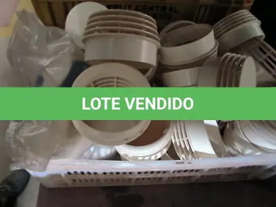 LOTE 341 - 01 LOTE COM TERMINAIS DE VENTILAÇÃO DE CANOS DN 75. (CAIXA ORGANIZADORA NAO INCLUSA) (NO ESTADO) ATENÇÃO! FAZER A VISITAÇÃO ANTES DE ARREMATAR, NÃO SABEMOS SE FUNCIONA, LEILÃO NÃO TEM GARANTIA E NEM DEVOLUÇÃO, SUJEITO A POSSÍVEIS AVARIAS VISÍVEIS/OCULTAS E/OU AUSÊNCIA DE COMPONENTES.