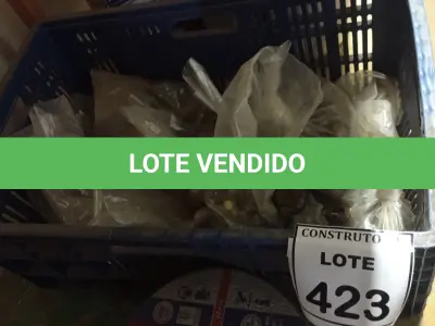 LOTE 423 - 01 LOTE COM CONECTOR PARA HASTER ATERRAMENTO E GRAMPOS PARA ATERRAMENTO. (NO ESTADO) ATENÇÃO! FAZER A VISITAÇÃO ANTES DE ARREMATAR, NÃO SABEMOS SE FUNCIONA, LEILÃO NÃO TEM GARANTIA E NEM DEVOLUÇÃO, SUJEITO A POSSÍVEIS AVARIAS VISÍVEIS/OCULTAS E/OU AUSÊNCIA DE COMPONENTES.