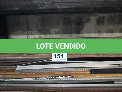 LOTE 151 - 09 PERFIS EM FERRO. (NO ESTADO) ATENÇÃO! FAZER A VISITAÇÃO ANTES DE ARREMATAR, NÃO SABEMOS SE FUNCIONA, LEILÃO NÃO TEM GARANTIA E NEM DEVOLUÇÃO, SUJEITO A POSSÍVEIS AVARIAS VISÍVEIS/OCULTAS E/OU AUSÊNCIA DE COMPONENTES.