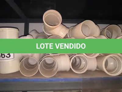 LOTE 363 - 01 LOTE COM TE DE ESGOTO DN 100. (NO ESTADO) ATENÇÃO! FAZER A VISITAÇÃO ANTES DE ARREMATAR, NÃO SABEMOS SE FUNCIONA, LEILÃO NÃO TEM GARANTIA E NEM DEVOLUÇÃO, SUJEITO A POSSÍVEIS AVARIAS VISÍVEIS/OCULTAS E/OU AUSÊNCIA DE COMPONENTES.