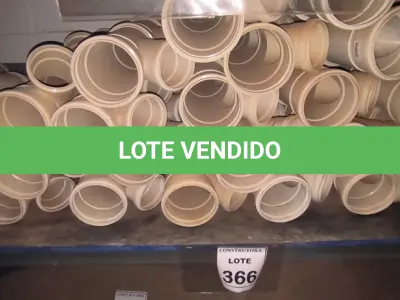 LOTE 366 - 01 LOTE COM JUNÇÃO SIMPLES EM PVC PARA ESGOTO 100X75MM. (NO ESTADO) ATENÇÃO! FAZER A VISITAÇÃO ANTES DE ARREMATAR, NÃO SABEMOS SE FUNCIONA, LEILÃO NÃO TEM GARANTIA E NEM DEVOLUÇÃO, SUJEITO A POSSÍVEIS AVARIAS VISÍVEIS/OCULTAS E/OU AUSÊNCIA DE COMPONENTES.