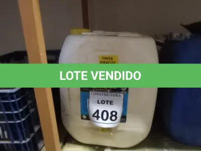 LOTE 408 - 01 BALDE DE ZARCÃO GRAFITE E 01 LATA DE COLA BRANCA. (NO ESTADO) ATENÇÃO! FAZER A VISITAÇÃO ANTES DE ARREMATAR, NÃO SABEMOS SE FUNCIONA, LEILÃO NÃO TEM GARANTIA E NEM DEVOLUÇÃO, SUJEITO A POSSÍVEIS AVARIAS VISÍVEIS/OCULTAS E/OU AUSÊNCIA DE COMPONENTES.