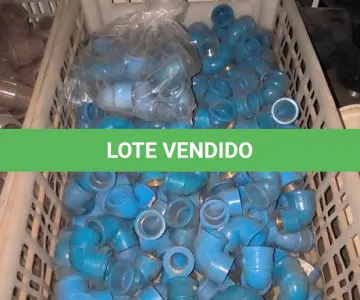 LOTE 379 - 01 LOTE COM JOELHOS DE 25X1/2 AZUL SOLDÁVEL. (CAIXA ORGANIZADORA NAO INCLUSA) (NO ESTADO) ATENÇÃO! FAZER A VISITAÇÃO ANTES DE ARREMATAR, NÃO SABEMOS SE FUNCIONA, LEILÃO NÃO TEM GARANTIA E NEM DEVOLUÇÃO, SUJEITO A POSSÍVEIS AVARIAS VISÍVEIS/OCULTAS E/OU AUSÊNCIA DE COMPONENTES.