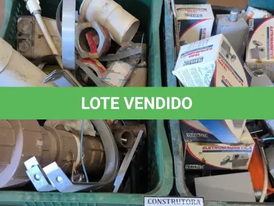 LOTE 225 - 01 LOTE COM CONEXÕES PARA ESGOTO E ÁGUA,TRANCAS ELETROMAGNÉTICA E BOTOADEIRAS. (CAIXA ORGANIZADORA NAO INCLUSA) (NO ESTADO) ATENÇÃO! FAZER A VISITAÇÃO ANTES DE ARREMATAR, NÃO SABEMOS SE FUNCIONA, LEILÃO NÃO TEM GARANTIA E NEM DEVOLUÇÃO, SUJEITO A POSSÍVEIS AVARIAS VISÍVEIS/OCULTAS E/OU AUSÊNCIA DE COMPONENTES.