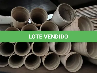 LOTE 321 - 01 LOTE COM CURVAS PVC PARA ESGOTO 90’X150MM. (NO ESTADO) ATENÇÃO! FAZER A VISITAÇÃO ANTES DE ARREMATAR, NÃO SABEMOS SE FUNCIONA, LEILÃO NÃO TEM GARANTIA E NEM DEVOLUÇÃO, SUJEITO A POSSÍVEIS AVARIAS VISÍVEIS/OCULTAS E/OU AUSÊNCIA DE COMPONENTES.