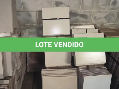 LOTE 161 - 01 LOTE COM PISOS NA COR BEGE 35X35CM E REVESTIMENTOS 32X45CM. (NO ESTADO) ATENÇÃO! FAZER A VISITAÇÃO ANTES DE ARREMATAR, NÃO SABEMOS SE FUNCIONA, LEILÃO NÃO TEM GARANTIA E NEM DEVOLUÇÃO, SUJEITO A POSSÍVEIS AVARIAS VISÍVEIS/OCULTAS E/OU AUSÊNCIA DE COMPONENTES.