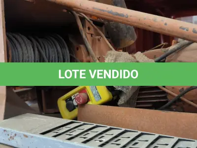 LOTE 312 - 01 GUINCHO ELÉTRICO TRIFÁSICO. (NO ESTADO) ATENÇÃO! FAZER A VISITAÇÃO ANTES DE ARREMATAR, NÃO SABEMOS SE FUNCIONA, LEILÃO NÃO TEM GARANTIA E NEM DEVOLUÇÃO, SUJEITO A POSSÍVEIS AVARIAS VISÍVEIS/OCULTAS E/OU AUSÊNCIA DE COMPONENTES.