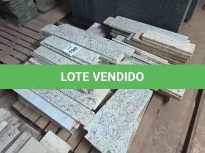 LOTE 196 - 01 LOTE COM SOLEIRAS EM GRANITO CINZA. (NO ESTADO) ATENÇÃO! FAZER A VISITAÇÃO ANTES DE ARREMATAR, NÃO SABEMOS SE FUNCIONA, LEILÃO NÃO TEM GARANTIA E NEM DEVOLUÇÃO, SUJEITO A POSSÍVEIS AVARIAS VISÍVEIS/OCULTAS E/OU AUSÊNCIA DE COMPONENTES.