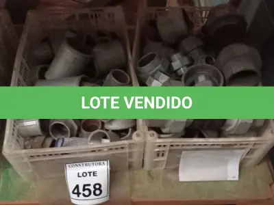 LOTE 458 - 01 LOTE COM LUVAS E UNIÃO EM FERRO GALVANIZADO. (CAIXA ORGANIZADORA NAO INCLUSA) (NO ESTADO) ATENÇÃO! FAZER A VISITAÇÃO ANTES DE ARREMATAR, NÃO SABEMOS SE FUNCIONA, LEILÃO NÃO TEM GARANTIA E NEM DEVOLUÇÃO, SUJEITO A POSSÍVEIS AVARIAS VISÍVEIS/OCULTAS E/OU AUSÊNCIA DE COMPONENTES.