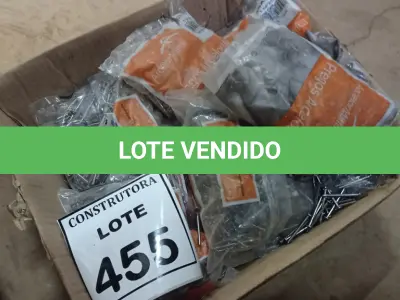 LOTE 455 - 10KG DE PREGOS COM CABEÇA 15X15. (NO ESTADO) ATENÇÃO! FAZER A VISITAÇÃO ANTES DE ARREMATAR, NÃO SABEMOS SE FUNCIONA, LEILÃO NÃO TEM GARANTIA E NEM DEVOLUÇÃO, SUJEITO A POSSÍVEIS AVARIAS VISÍVEIS/OCULTAS E/OU AUSÊNCIA DE COMPONENTES.