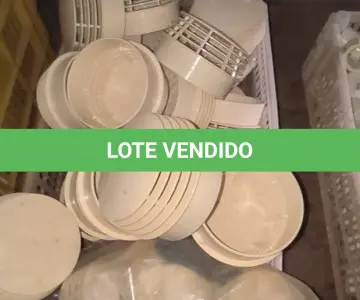 LOTE 341 - 01 LOTE COM TERMINAIS DE VENTILAÇÃO DE CANOS DN 75. (CAIXA ORGANIZADORA NAO INCLUSA) (NO ESTADO) ATENÇÃO! FAZER A VISITAÇÃO ANTES DE ARREMATAR, NÃO SABEMOS SE FUNCIONA, LEILÃO NÃO TEM GARANTIA E NEM DEVOLUÇÃO, SUJEITO A POSSÍVEIS AVARIAS VISÍVEIS/OCULTAS E/OU AUSÊNCIA DE COMPONENTES.