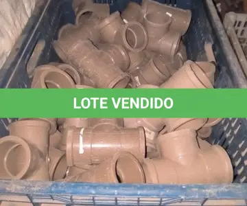 LOTE 330 - 01 LOTE COM TE DE ÁGUA DN 50. (CAIXA ORGANIZADORA NAO INCLUSA) (NO ESTADO) ATENÇÃO! FAZER A VISITAÇÃO ANTES DE ARREMATAR, NÃO SABEMOS SE FUNCIONA, LEILÃO NÃO TEM GARANTIA E NEM DEVOLUÇÃO, SUJEITO A POSSÍVEIS AVARIAS VISÍVEIS/OCULTAS E/OU AUSÊNCIA DE COMPONENTES.